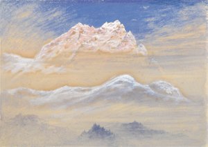 Bergzicht: Deel van de Terglon Alpenketen gezien vanuit de buurt van Rudmannsdorf, Italië door Elijah Walton