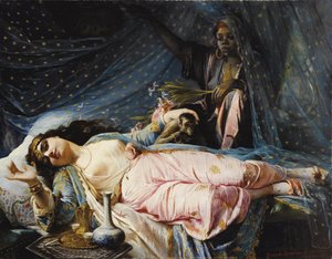 Prinses Zainab Nazli Khanum, 1875 door Elisabeth Jerichau Baumann