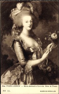 Portret van koningin Marie Antoinette (1755-1793) door Elisabeth Louise (after) Vigee Lebrun