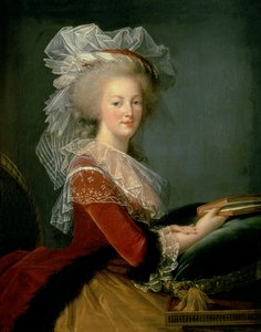 Portret van Marie Antoinette door Elisabeth Louise (studio of) Vigee Lebrun