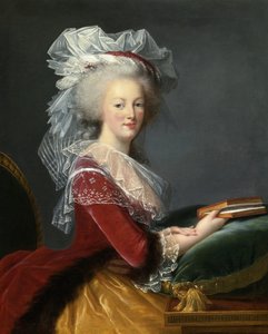 Marie Antoinette met een boek door Elisabeth Louise Vigee Lebrun