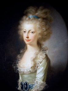 Portret van Aartshertogin Maria Clementina van Oostenrijk door Elisabeth Louise Vigee Lebrun