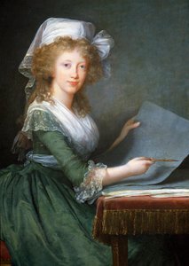 Portret van Marie Louise van de Twee Siciliën (of Bourbon-Sicilië) (1773-1802), vrouw van Ferdinand III, groothertog van Toscane (detail)