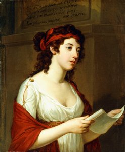 Portret van een Dame als Sappho
