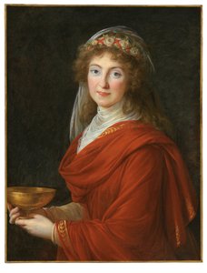 Portret van de gravin Siemontkowsky Bystry door Elisabeth Louise Vigee Lebrun