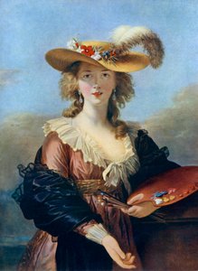 Zelfportret met strohoed, ca. 1782, 1912