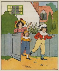 Zaterdag, Vakantietijd (kleur litho)