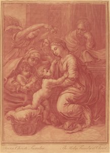 De Heilige Familie van Christus door Elisha Kirkall