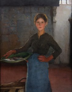 Een Zandvoortse vissersmeisje, 1884