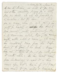 Autografe brief aan John Ruskin, Casa Giudi, Florence, 3 juni 1859 door Elizabeth Browning