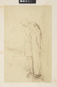 Ontwerpen en schetsen door Elizabeth Eleanor (1834-62) Siddal