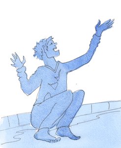 Een vrouw in het Vagevuur roept uit: 