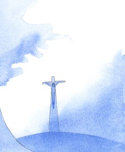 Toen Christus naar ons altaar kwam bij de consecratie, zag ik een hoog, donker raam in de tijd