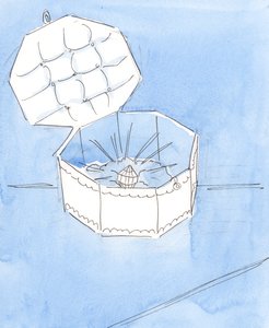 Zoals een mooie edelsteen rust in een waardige juwelenkist, zo moet het Heilig Sacrament worden geplaatst in een waardige omgeving, geëerd door het beste van alles door Elizabeth Wang