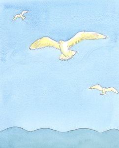 Zoals een meeuw moeiteloos hoog zweeft, rustend op de winden terwijl hij om zich heen kijkt, zo kan de ziel moeiteloos zweven in gebed
