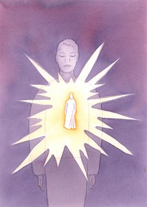 Door de Heilige Geest is Christus aanwezig in de ziel van de gedoopte persoon, straalt Zijn liefde en wijsheid uit, en verlicht de ziel met Goddelijke vreugde en goedheid. door Elizabeth Wang