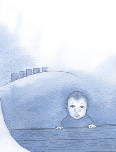 Christus, als baby, ware God en ware mens, was onderworpen aan anderen, wachtend op liefde en warmte door Elizabeth Wang