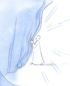Christus schoof een gordijn opzij en onthulde meer van de vreugden die degenen die Hem tot het einde liefhebben zullen verheugen