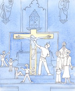 Christus ziet ons gedrag in de kerk - sommige slechte gedragingen door onwetendheid, sommige door onzorgvuldigheid of gebrek aan liefde voor Hem.
