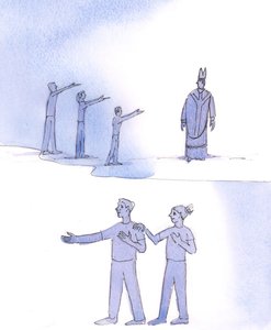 Christus ziet dat veel mensen vragen: "Wat kan de Kerk voor ons doen?" De Heer zou liever horen dat ieder van ons zegt: "Hoe kan ik de Heer en Zijn Kerk liefhebben en dienen? Wat kan ik doen om te helpen?" door Elizabeth Wang