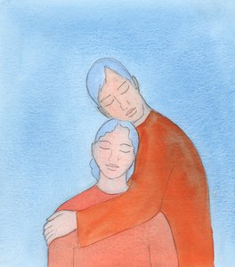 God, die van ons houdt, is als de meest trouwe minnaar die zijn geliefde verblindt met Zijn geschenken, maar haar hart het diepst raakt door Zijn zoetheid en zachte zorg