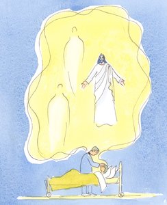 Gods geschenk aan de zieken is Jezus Christus Zelf, met de Vader en de Heilige Geest, Eén God - aan het werk in dit sacrament door Elizabeth Wang
