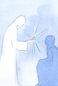 Hij hield een kleine trofee omhoog die de zuiverheid van intentie vertegenwoordigde die ik had nagestreefd, 2002 door Elizabeth Wang