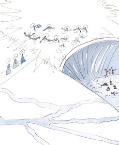 De hemel wordt gevonden door degenen die het pad volgen naar de rivier van levend water die de Godheid is door Elizabeth Wang