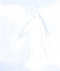 Ik kreeg een glimp van de waardigheid van onze Heilige Moeder Maria en van de glorie die zij nu in de hemel ontvangt. door Elizabeth Wang