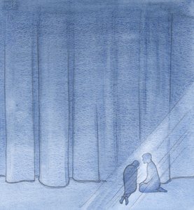 Ik werd geholpen en gekalmeerd, daar in de duisternis, door Christus