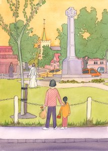 Als Jezus door een stadscentrum zou lopen, zouden mensen zich haasten om Hem te zien door Elizabeth Wang