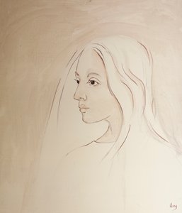 In de Hemel deelt de Maagd Maria de zorg van haar zoon voor alles wat er op aarde gebeurt door Elizabeth Wang