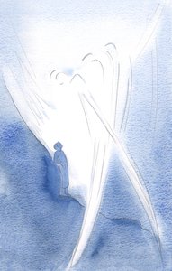 In Zijn tederheid hief Hij mijn ziel op met Engelen, in de lofprijzing van de Heilige Drie-eenheid door Elizabeth Wang