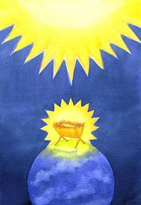 Jezus Christus is God-geworden-mens; toch kwam Hij niet in macht naar de aarde, maar als een hulpeloze baby.