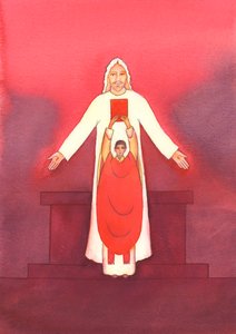 Jezus zelf spreekt tot ons door de Heilige Schrift, vooral wanneer het Evangelie wordt verkondigd tijdens de Mis door Elizabeth Wang