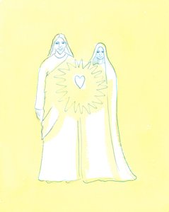 Onze Lieve Vrouw deelde Christus