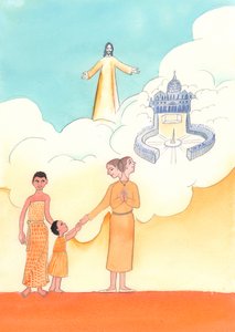 De katholieke levenswijze bestaat uit liefde en gehoorzaamheid door Elizabeth Wang