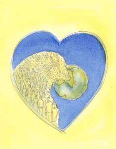 Het Hart van Jezus Christus onze Verlosser is zo groot dat het het hele universum, onze wereld en iedereen daarop bevat door Elizabeth Wang