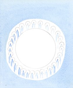 De Drie Goddelijke Personen zijn verenigd en actief in de eenheid van de Godheid, alsof ze in onophoudelijke gemeenschap cirkelen door Elizabeth Wang