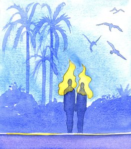 De zuiverheid en heiligheid van Adam en Eva voor de Zondeval door Elizabeth Wang