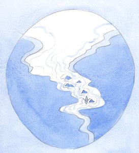 De ziel die zich volledig aan God geeft is als een klein bootje dat zonder gevaar rond de rotsen van verleiding draait door Elizabeth Wang