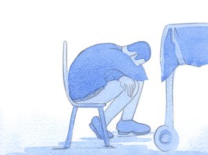 Dit is wat we zien in een tedere blik: verdriet, liefde en verdriet voor een ander in nood, die van ons praktische hulp en zachte troost vragen door Elizabeth Wang