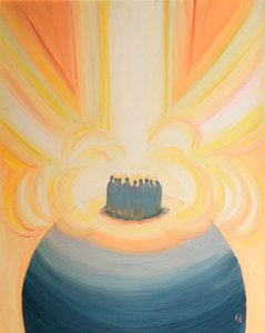 Door Christus omhult het licht van de Hemel ons tijdens elke Mis door Elizabeth Wang
