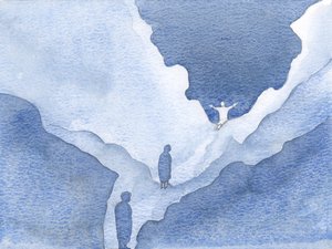 Door laag na laag leidde Christus mij voorbij alle beelden naar Gods donkere universum binnen de ziel door Elizabeth Wang