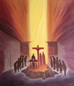 Door de Mis zijn we verenigd met de hele Kerk rond het Kruis van Golgotha