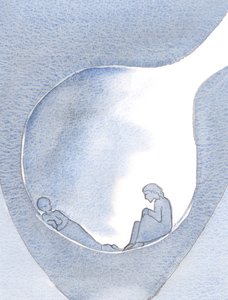 We hoeven niet te worstelen om boven onze pijn uit te stijgen. Christus is hier, in de duisternis, diep in ons verdriet door Elizabeth Wang