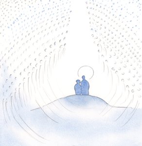 We zaten samen in gebed. Ik zag de grote menigte van de hemel die God onophoudelijk aanbidt, in en door Christus onze Verlosser door Elizabeth Wang