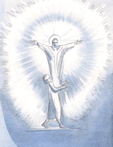 Wanneer een ziel leeg is van alle ijdele verlangens, vult Christus het met zijn licht in de Heilige Communie; en terwijl Christus zijn Vader prijst in de Geest, prijst God God, in God, in gelukzaligheid en straling door Elizabeth Wang