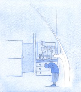 Telkens wanneer ik buig voor de Heilige Drie-eenheid, doet mijn Heilige Engel hetzelfde, net zoals Hij elk eerbiedig kruisteken echoot. door Elizabeth Wang