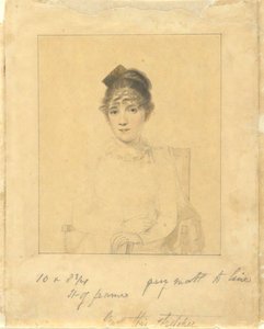 Harriet Trumbull (Dochter van Gov. Jonathan Trumbull, Jr.; vrouw van Benjamin Silliman van Yale College) door Elkanah Tisdale